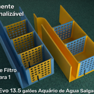 cesto de filtragem compatível com fluval evo 13.5