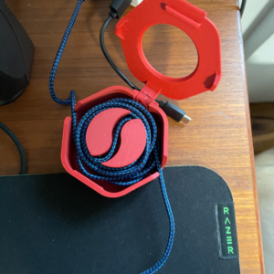 Organizador de Cabo Hexagonal em 3D