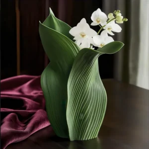 vaso decorativo 3d: design orgânico "folha" | cintra aquatics